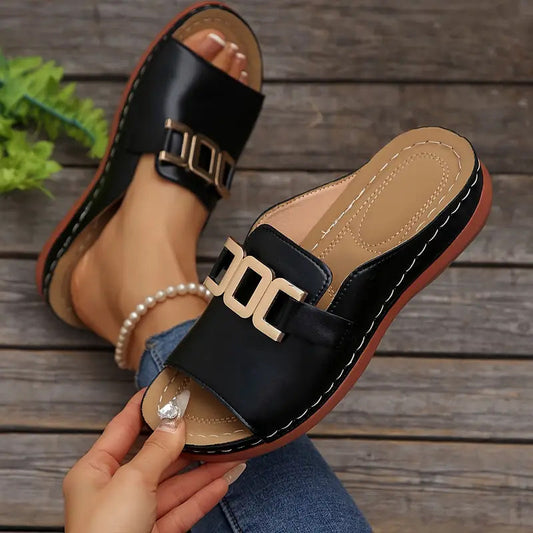 💞Bester Komfort – Bequeme orthopädische Keilsandalen für Damen